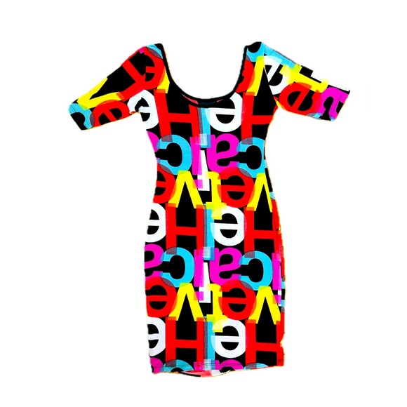 LETTER PRINT DRESS - Picture 3 of 3